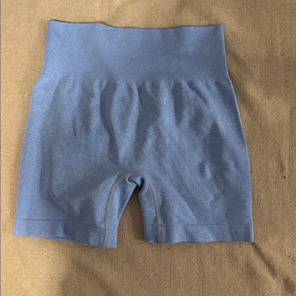 Blue athletic shorts